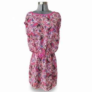 NWT Floral Paisley Beach Cover with Pink Accents